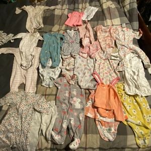 Nb-3 month baby girl clothes